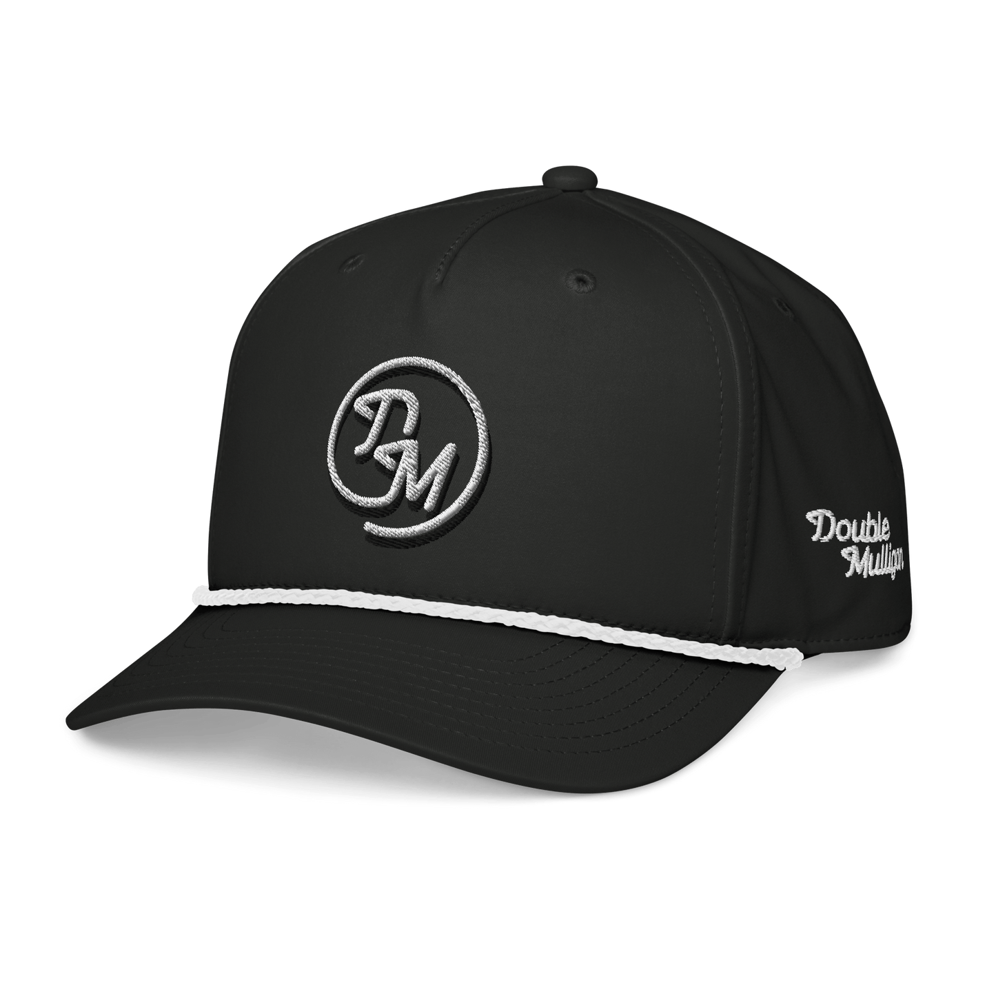 DM Logo Rope Hat - Black - The Double Mulligan
