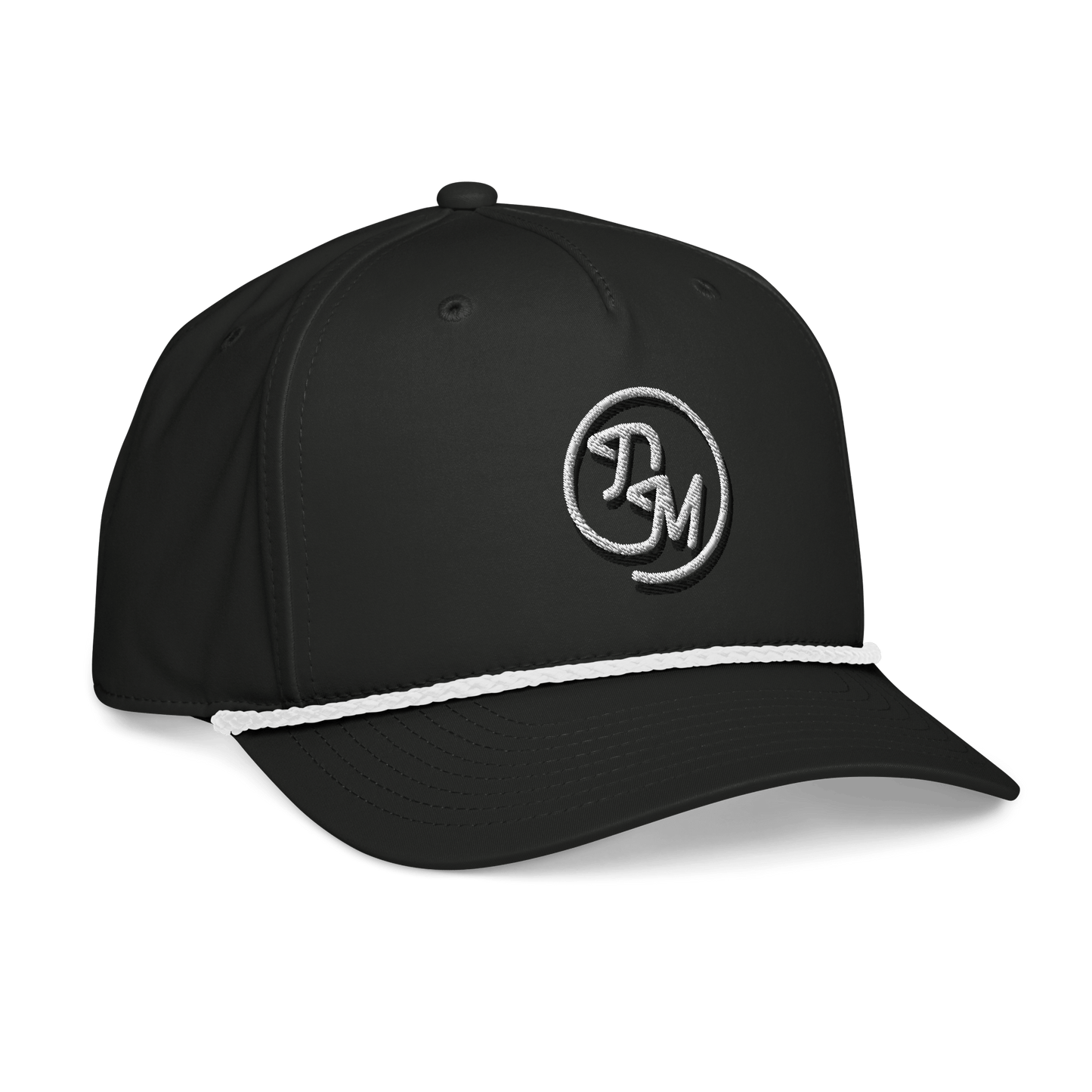 DM Logo Rope Hat - Black - The Double Mulligan