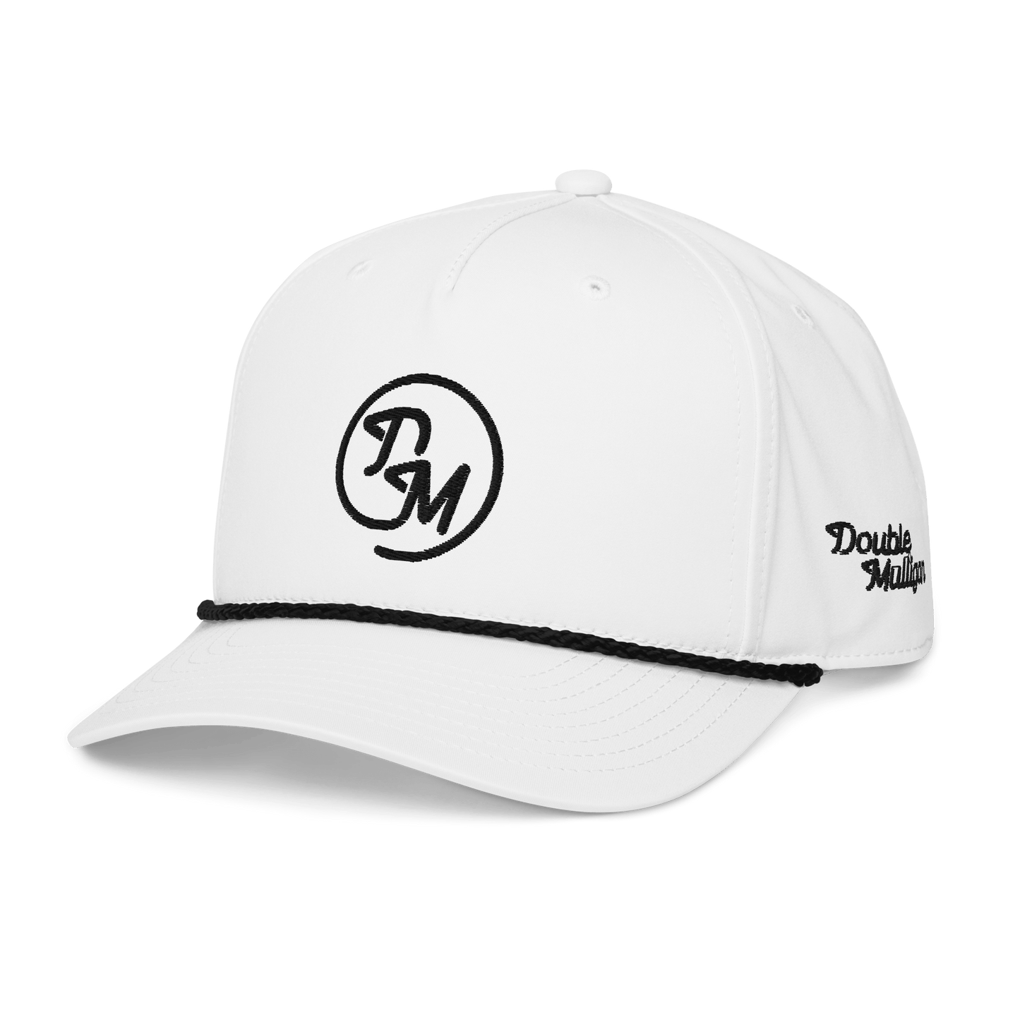 DM Logo Rope Hat - White - The Double Mulligan
