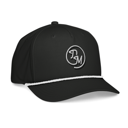 DM Logo Rope Hat - Black - The Double Mulligan